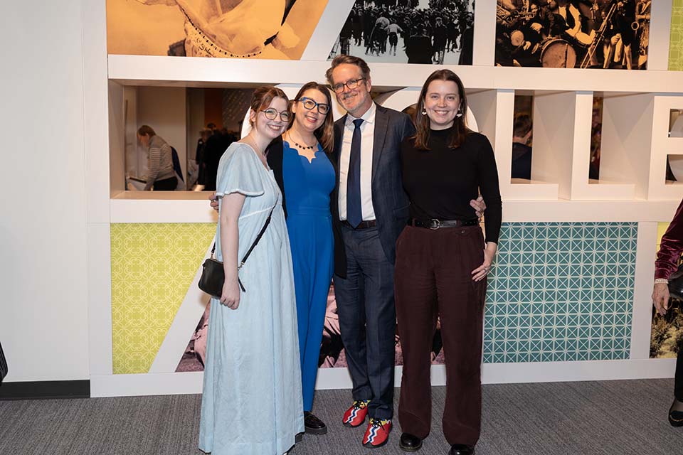 Jody Sowell poses for a photo with his wife, Shannon, and daughters, Vienna and Savannah.